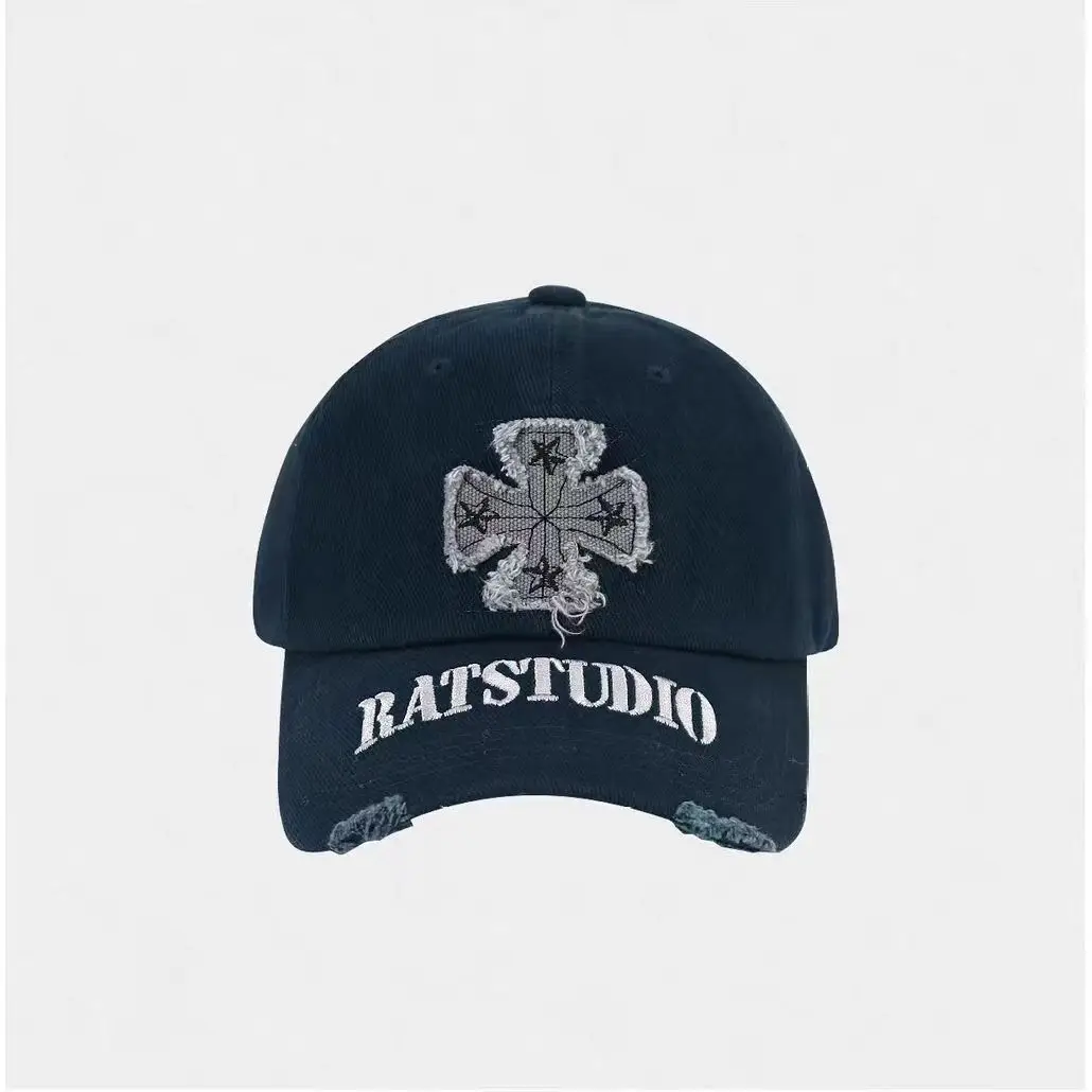Maroon Cross-Shaped Korean Duckbill Cap for Large Head - Image 7