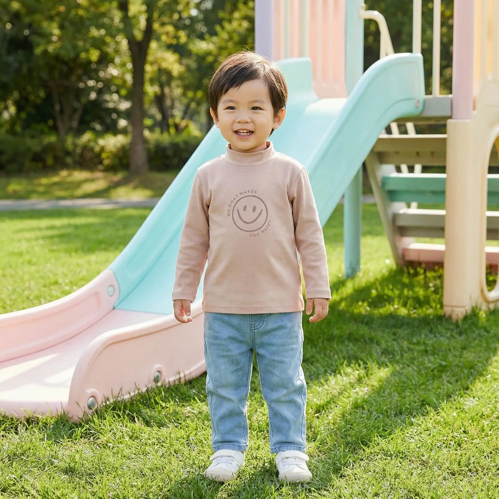 Children's Striped Cotton Long Sleeve T-Shirt — feature 28