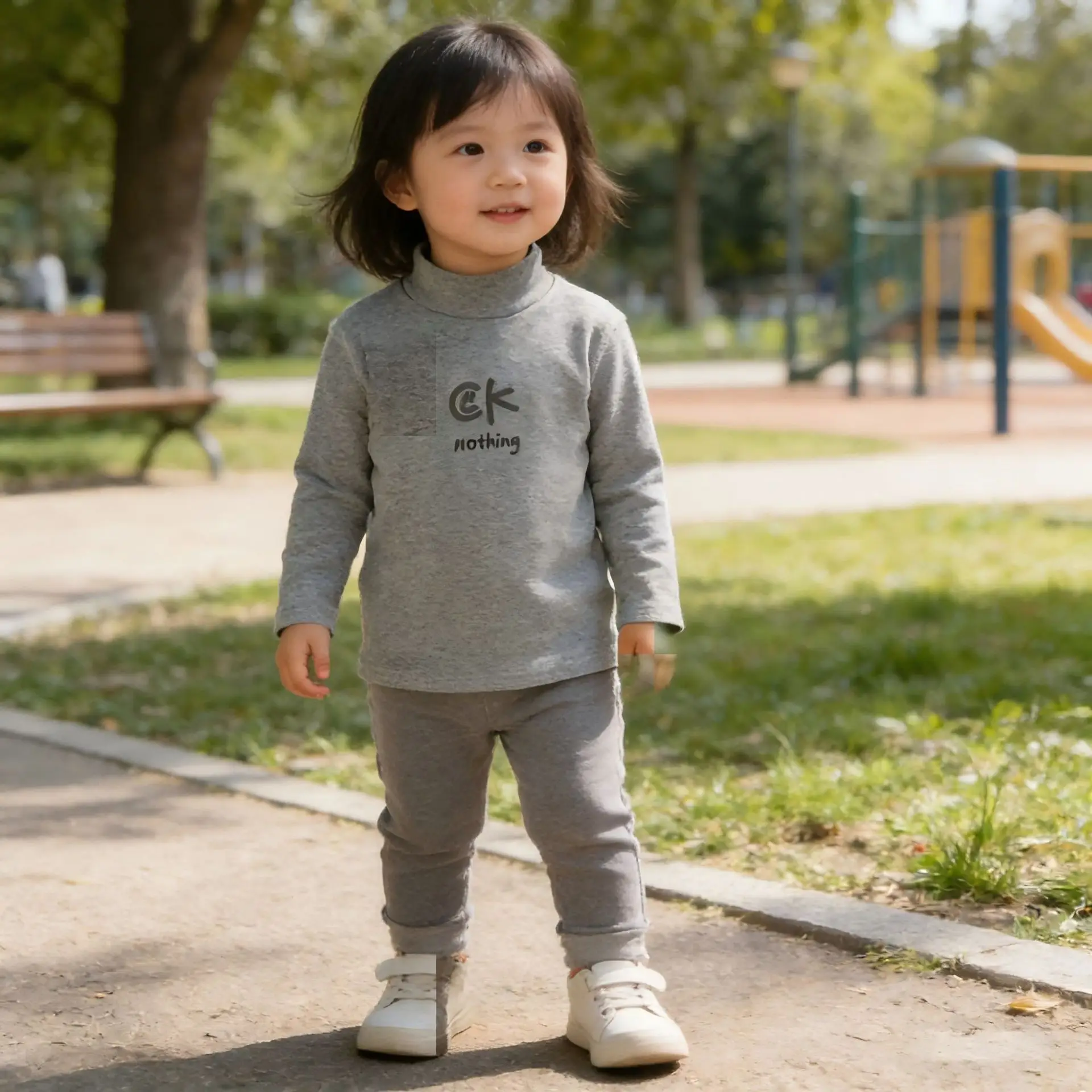 Children's Striped Cotton Long Sleeve T-Shirt — feature 32