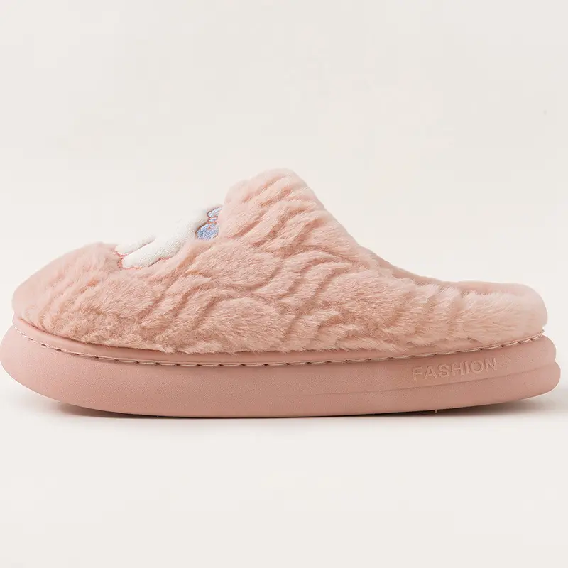 Qida Shun Couple Cotton Slippers Winter New Indoor and Outdoor Plush Cotton Shoes Thickeneded Warm Plush Cotton Slippers Wholesale - Image 6