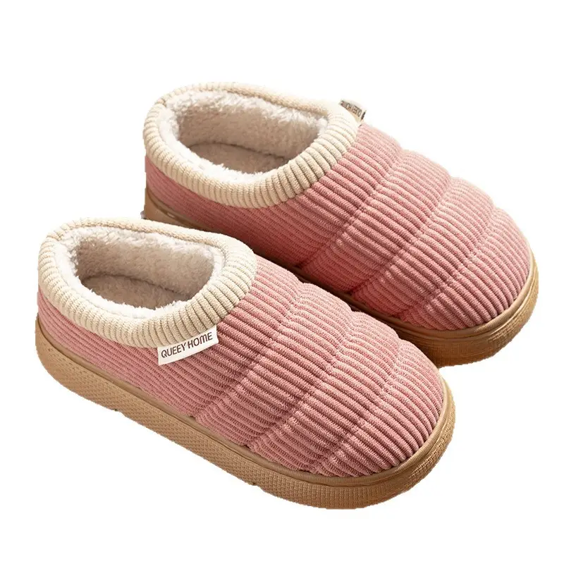 Non-Slip Cotton Slippers for Women for Winter Outdoor Wear 2026 New Style Indoor Home Thick-Soled Anti-Odor Fleece-Lined Warm Shoes for the Elderly Men - Image 9
