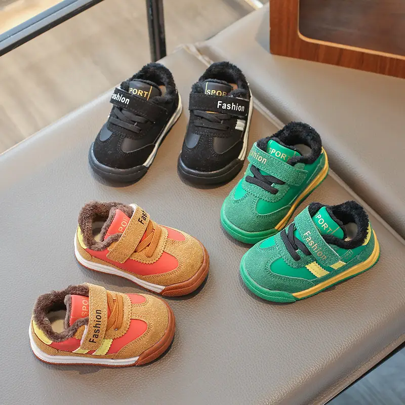Winter Fleece Baby Shoes for 1-2Yrs Soft Non-Slip