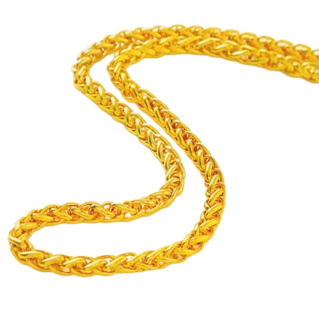 [Take on Delivery] Vietnam Sand Gold Men's Hip-Hop Fashion Domineering Boss Necklace Snake Bone Chain