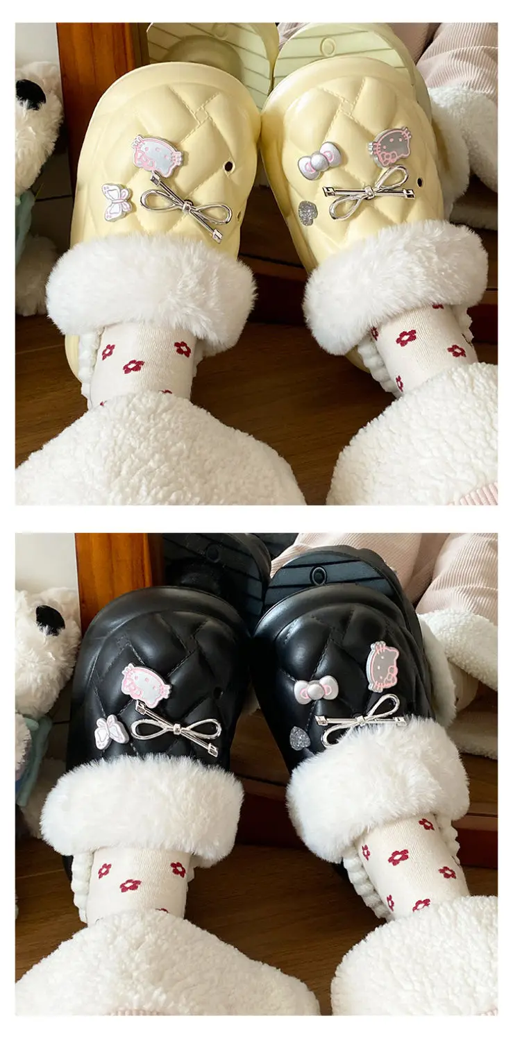 Pink Faux Fur Winter Slippers for Women — feature 15