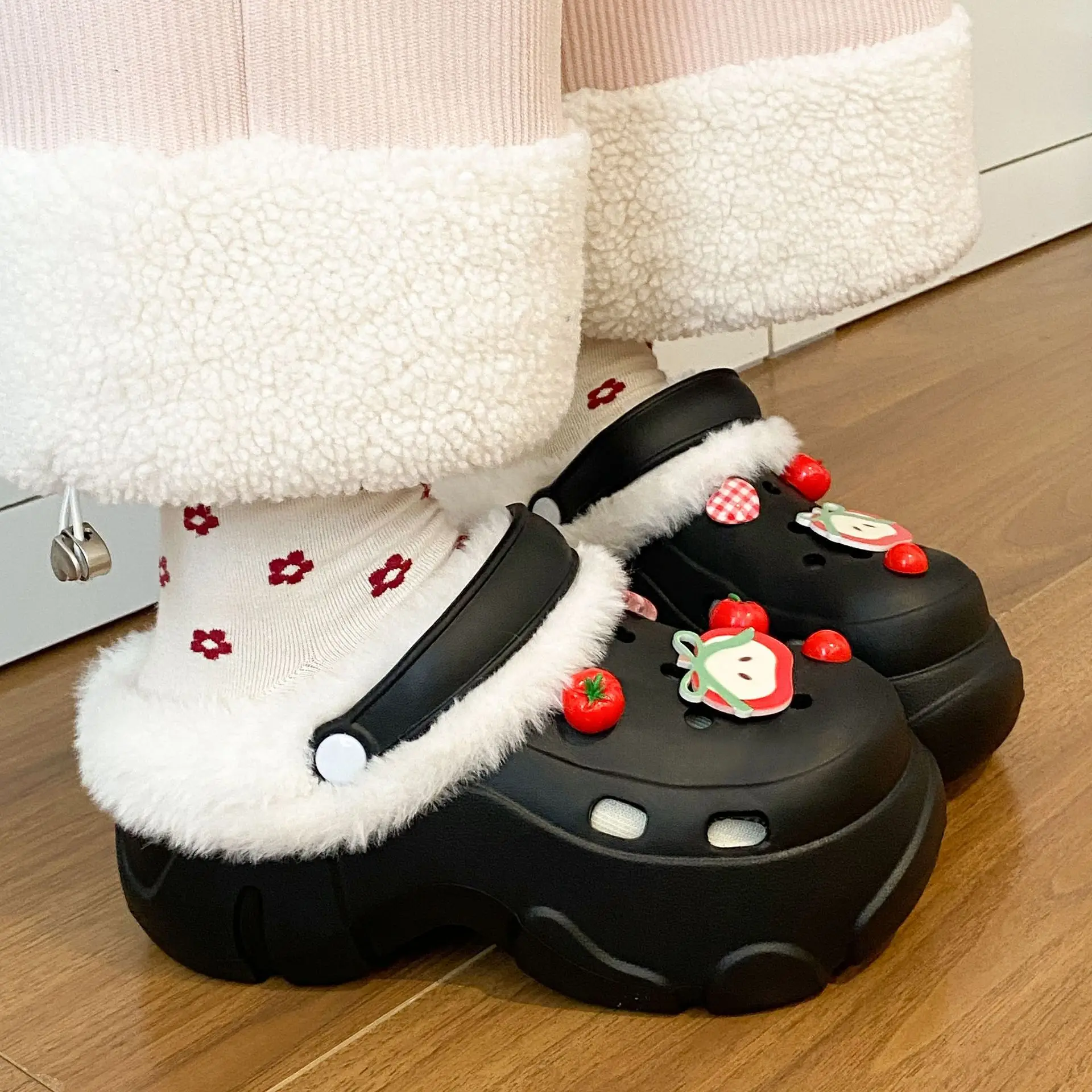 Winter Warm Detachable Clogs for Girls - Image 6
