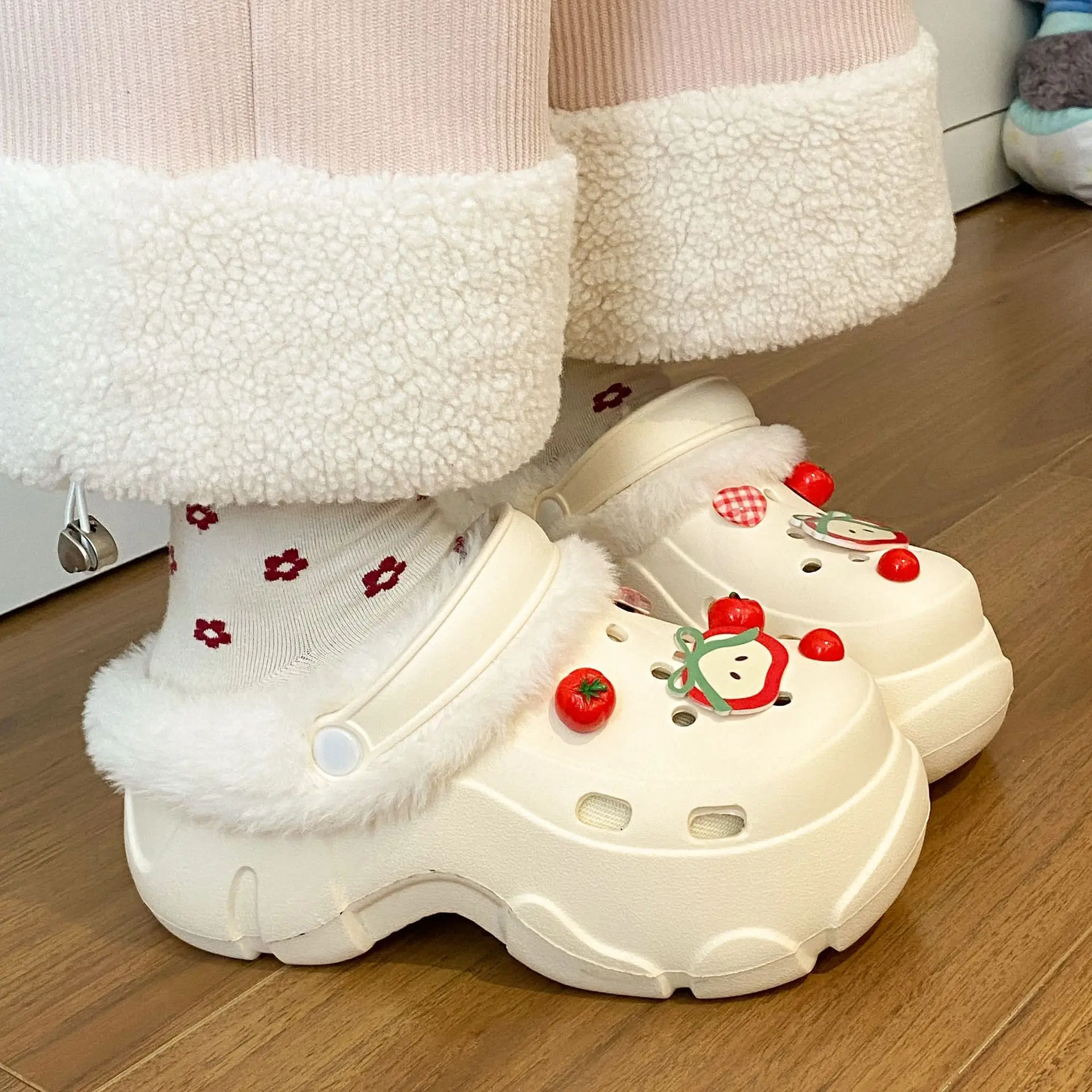 Winter Warm Detachable Clogs for Girls - Image 7