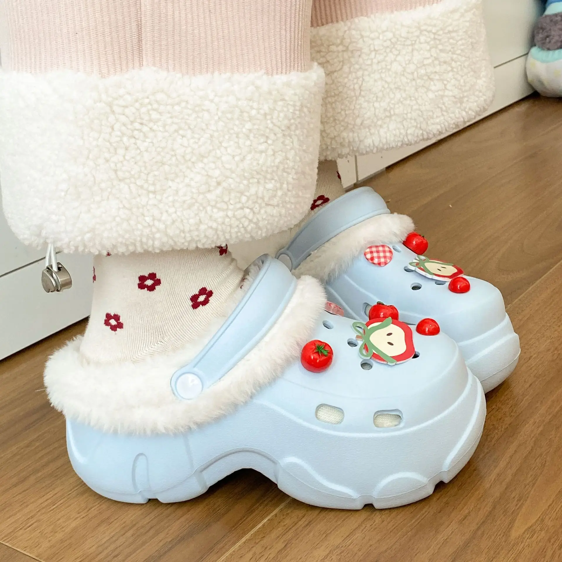 Winter Warm Detachable Clogs for Girls - Image 8