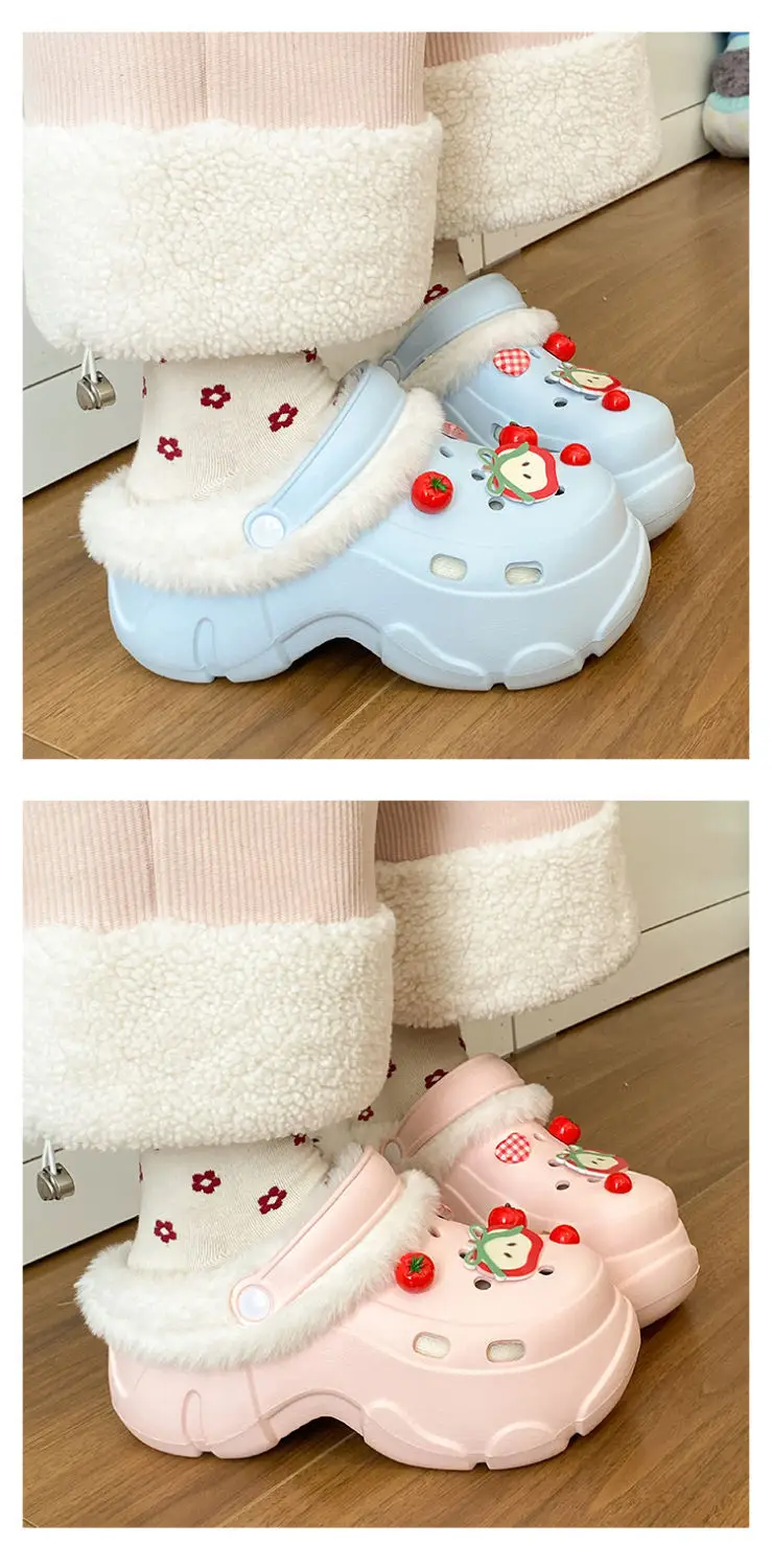 Winter Warm Detachable Clogs for Girls — feature 15