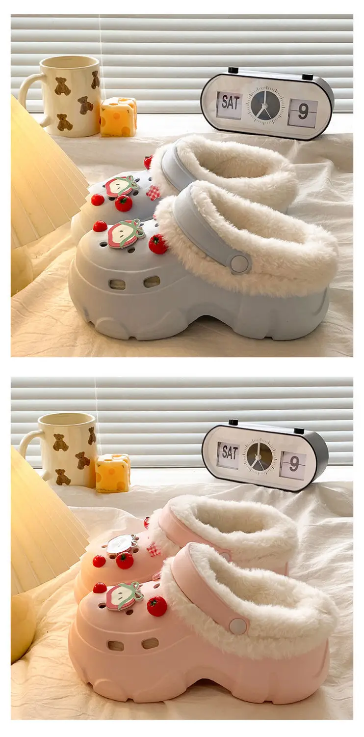 Winter Warm Detachable Clogs for Girls — feature 16