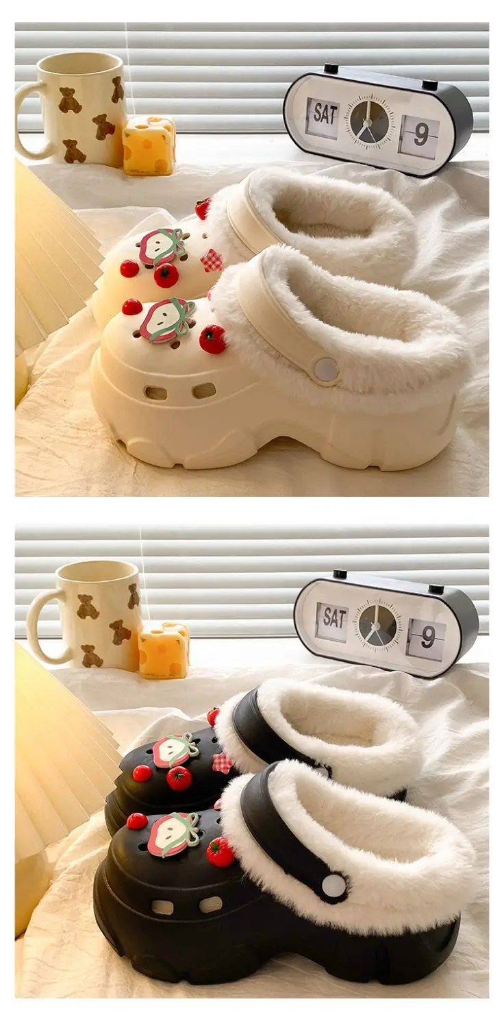 Winter Warm Detachable Clogs for Girls — feature 17