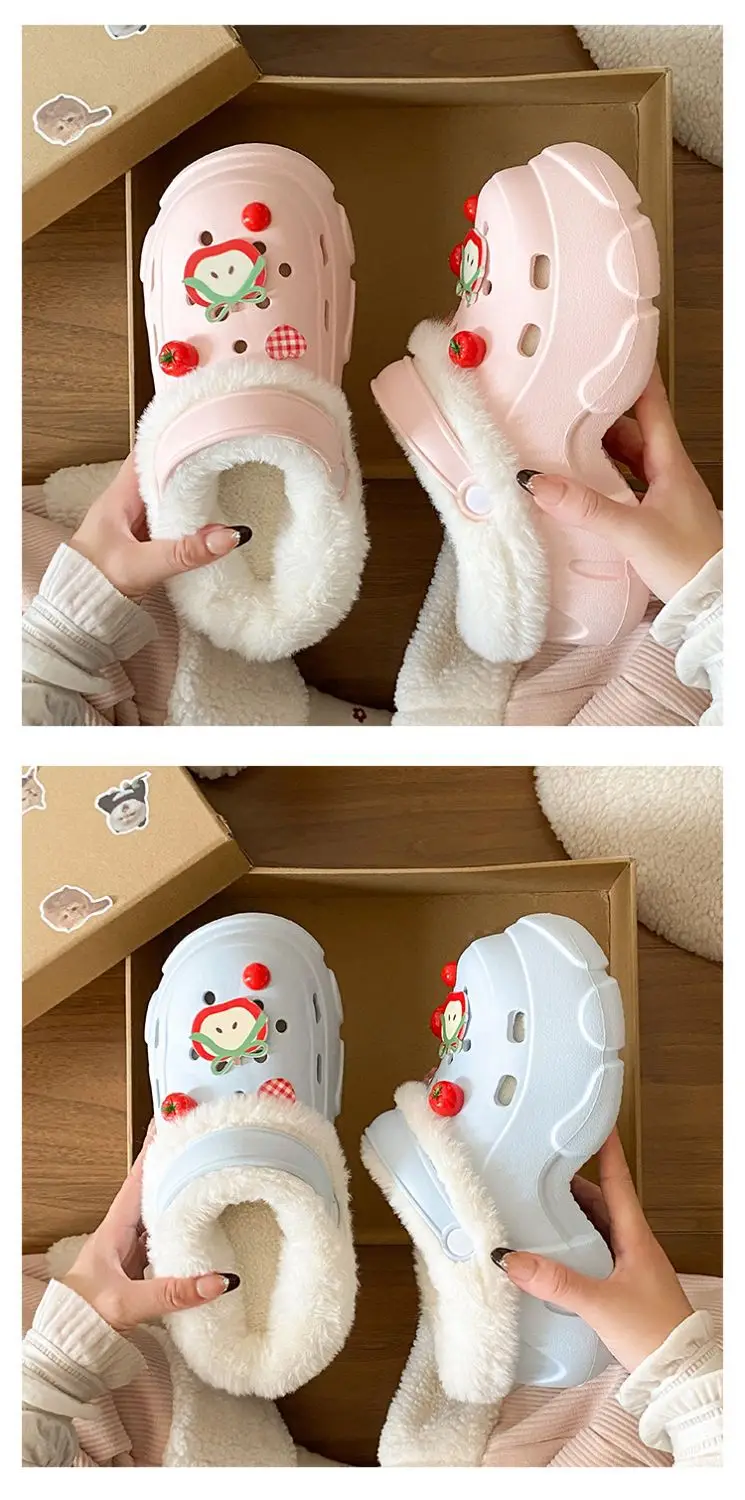 Winter Warm Detachable Clogs for Girls — feature 18