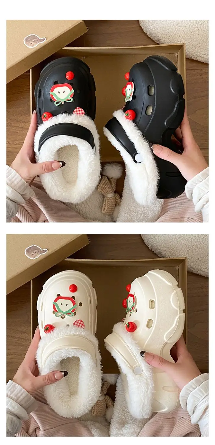 Winter Warm Detachable Clogs for Girls — feature 21