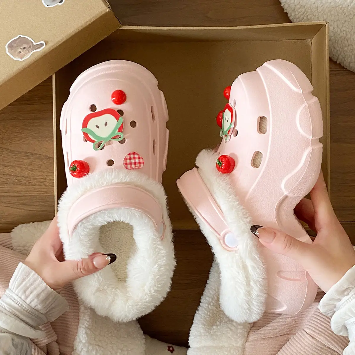 Winter Warm Detachable Clogs for Girls — feature 27