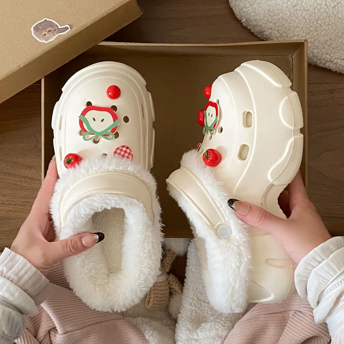 Winter Warm Detachable Clogs for Girls — feature 34