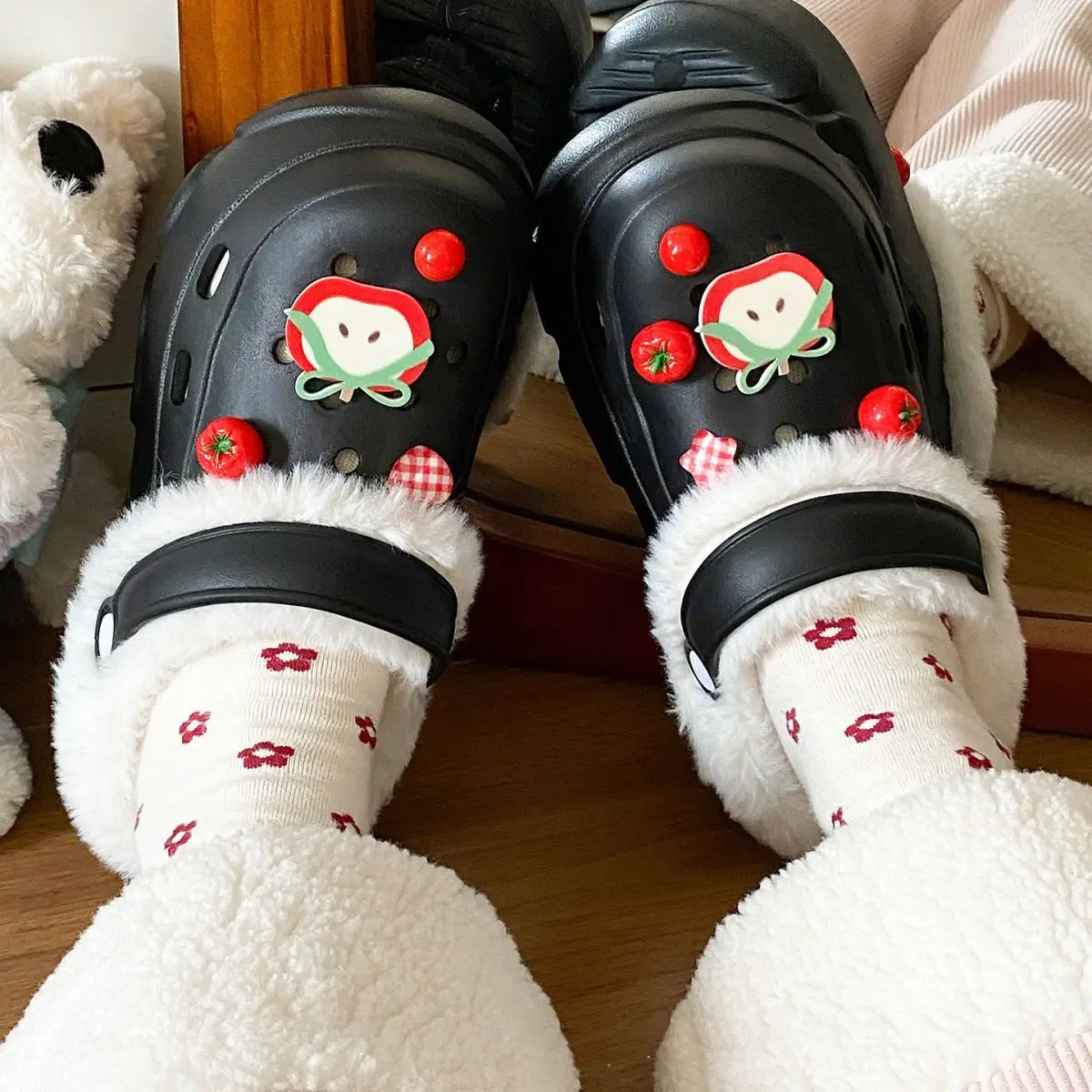 Winter Warm Detachable Clogs for Girls — feature 36