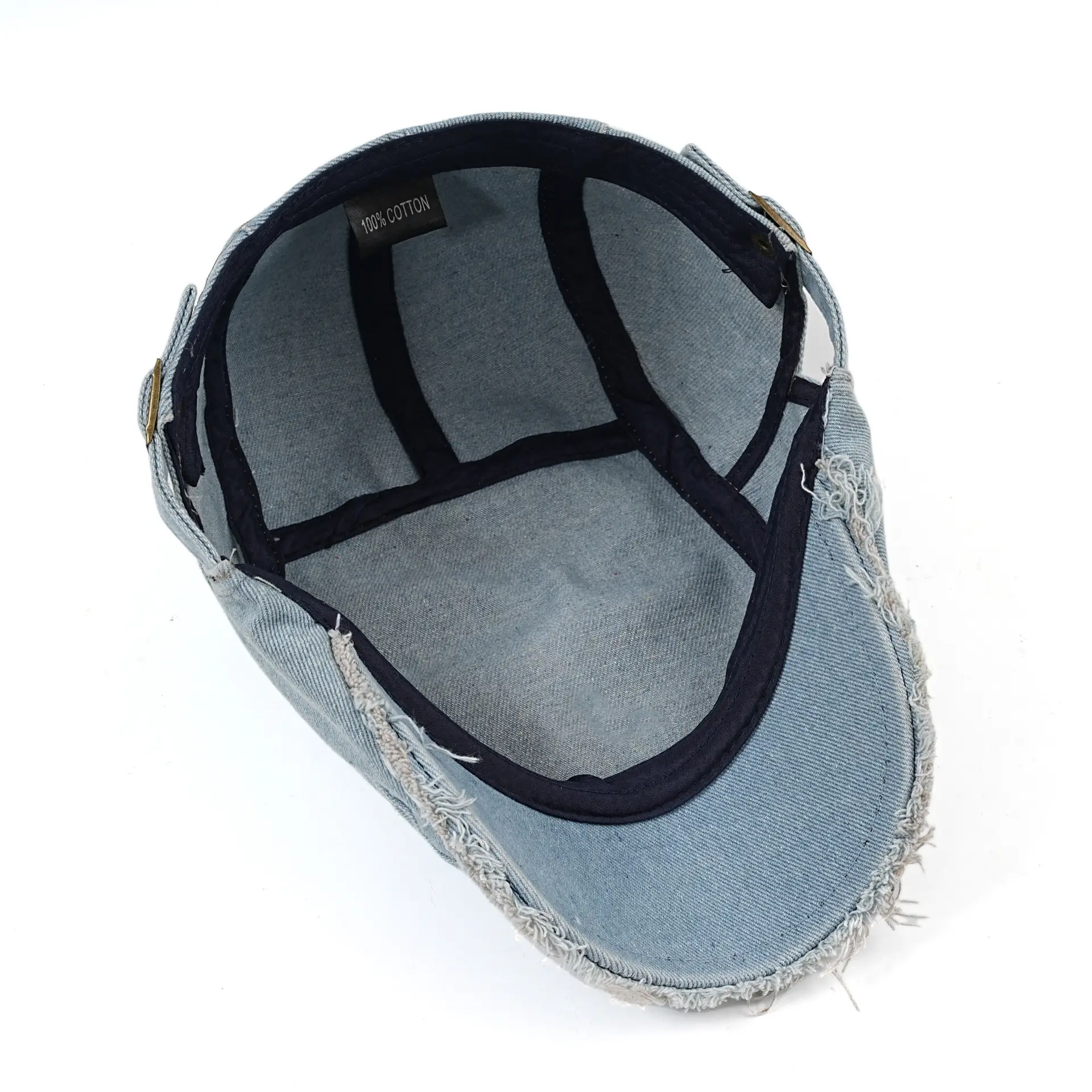 Women Duckbill Cap Autumn Retro Broken Edge - Image 9