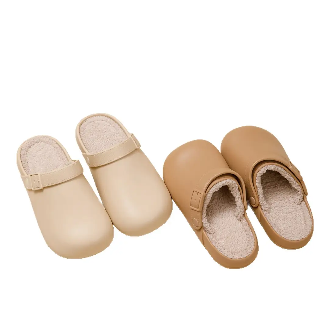 Waterproof Cotton Slippers for Women, Winter Home Non-Slip Thick-Soled Fleece-Lined Warm Antibacterial Anti-Odor Closed-Toe Cotton Slippers for Men, 2026 New Model - Image 8