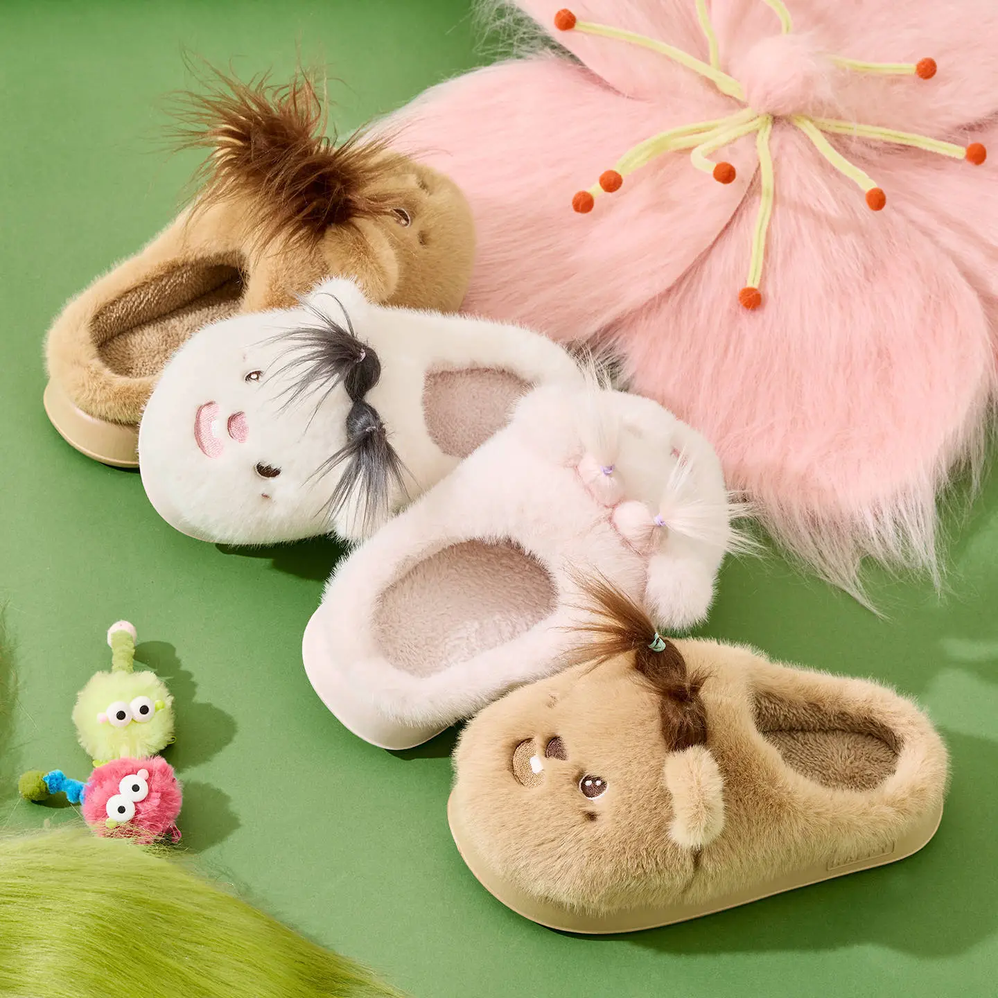 Women Cotton Plush Slippers Winter 2025 - Image 6