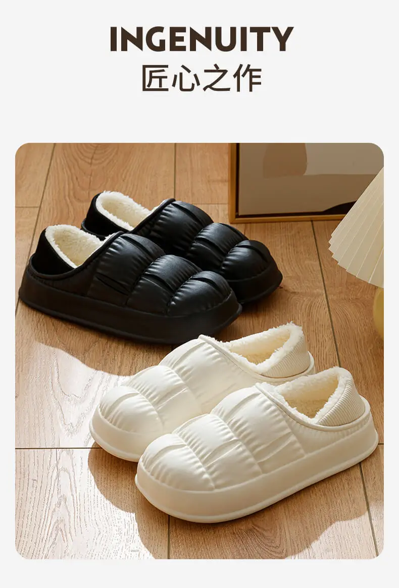 Women Cotton Slipper White Non-Slip Winter — feature 11