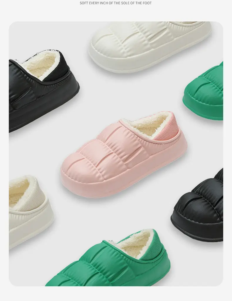 Women Cotton Slipper White Non-Slip Winter — feature 12