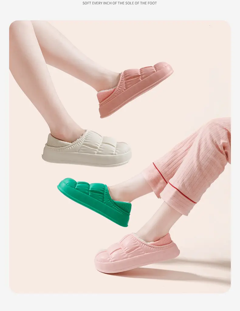 Women Cotton Slipper White Non-Slip Winter — feature 13