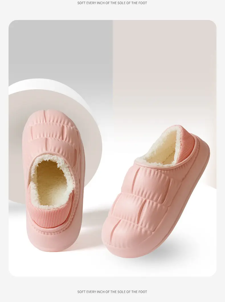 Women Cotton Slipper White Non-Slip Winter — feature 14