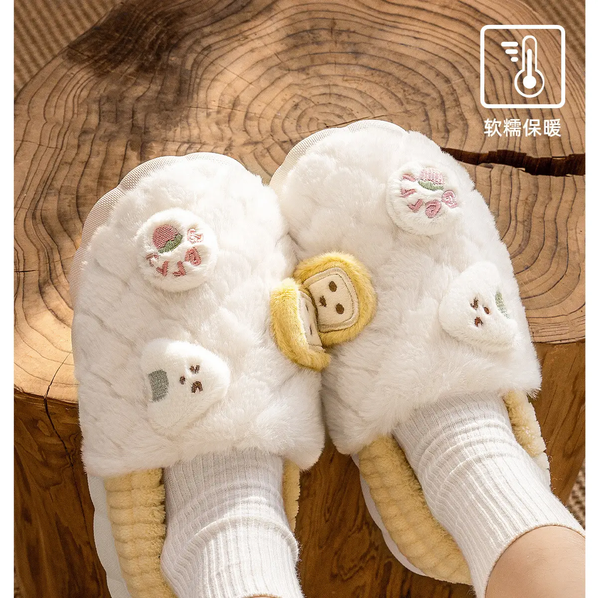 Women Cotton Warm Plush Slippers Winter 2025 — feature 9