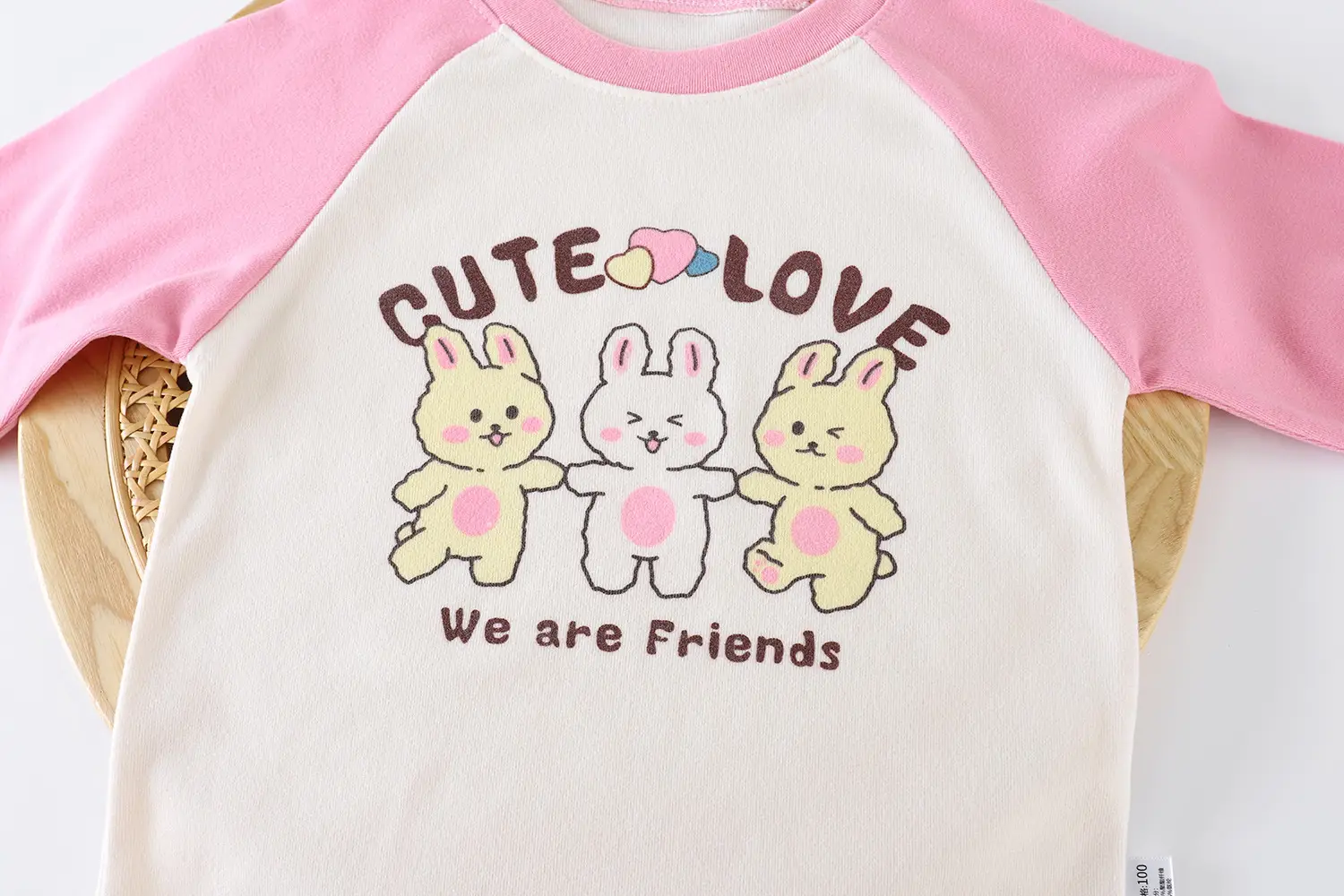 New Kids' Blue White Keep Simple Long Sleeve T-Shirt — feature 4