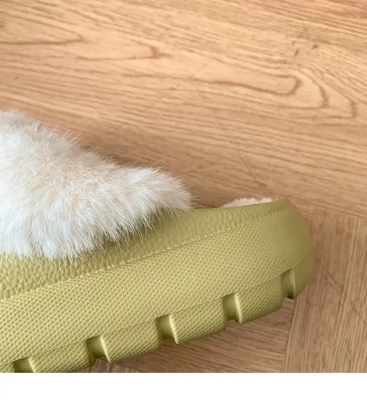 Trendy Thick-Soled Height-Increasing Removable Cotton Slippers for Women 2025 New Popular Autumn and Winter Outdoor Plush Closed-Toe Slippers for Women — feature 27