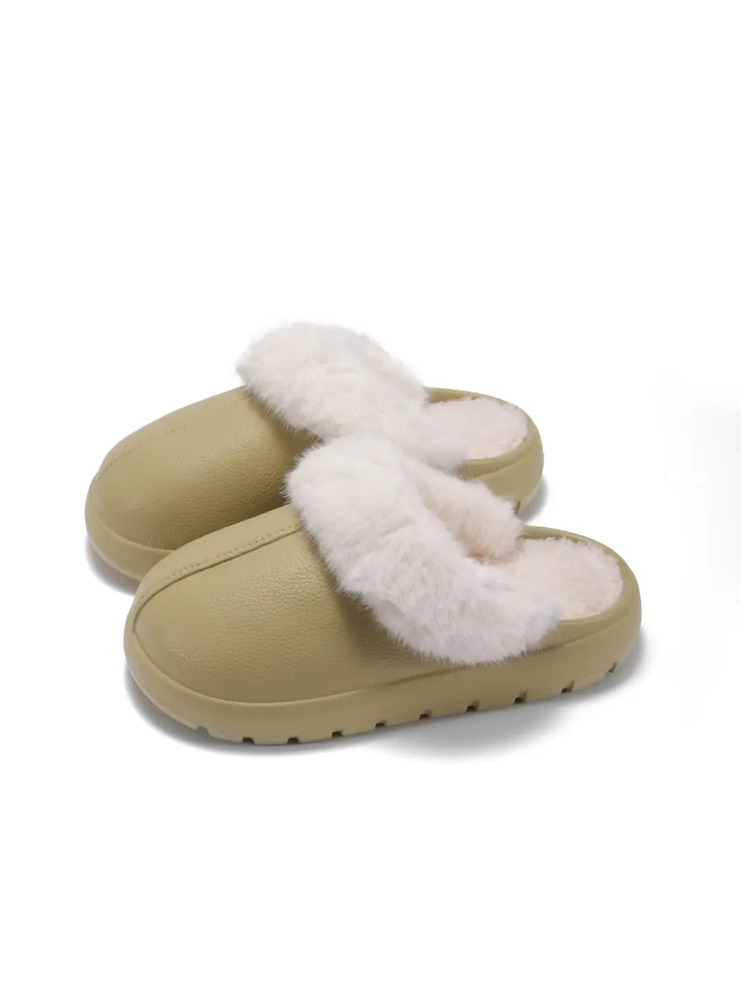 Trendy Thick-Soled Height-Increasing Removable Cotton Slippers for Women 2025 New Popular Autumn and Winter Outdoor Plush Closed-Toe Slippers for Women - Image 3