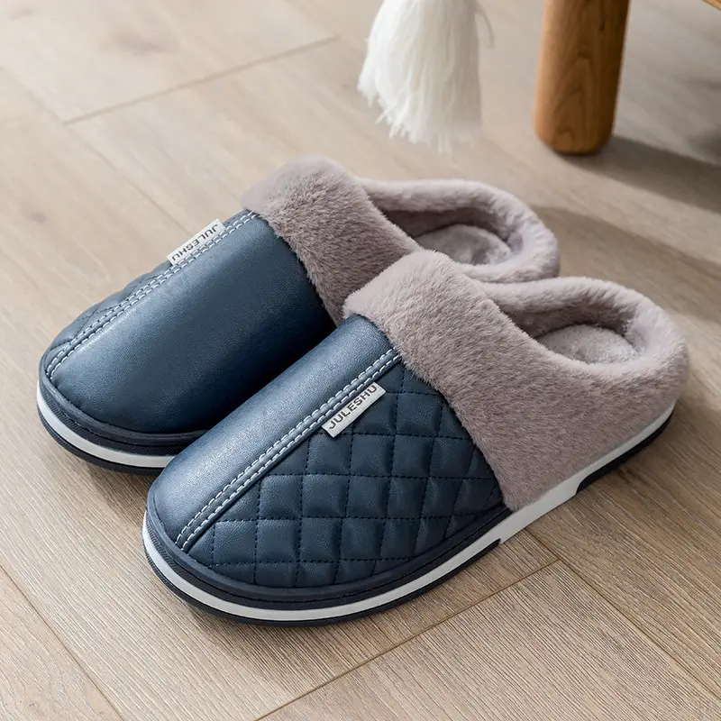 Women's Black Embroidered Cotton Slippers Large - Image 9