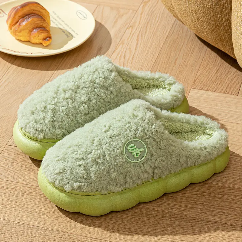 Furry Cotton Winter Slippers for Women & Men - Image 3