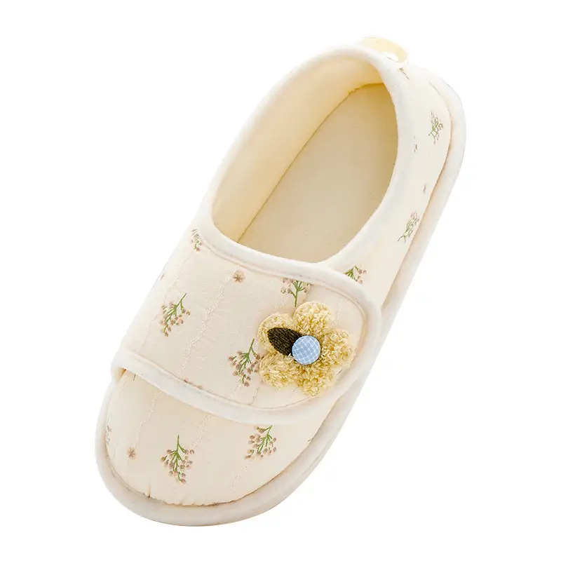 Maternity Confinement Shoes Soft Cotton Slippers Women - Image 17