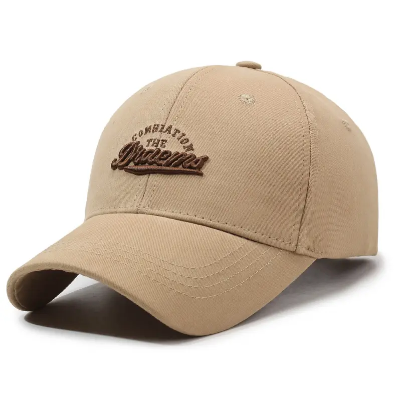 Women Letter Embroidered Gray Cap Spring Summer Wide Bristle