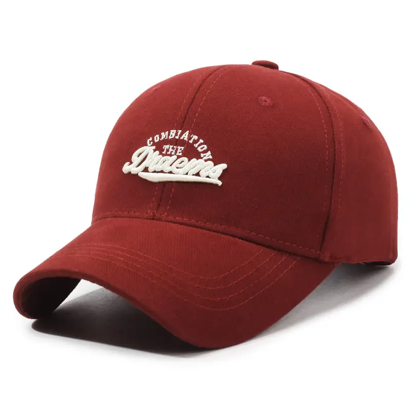 Women Letter Embroidered Gray Cap Spring Summer Wide Bristle