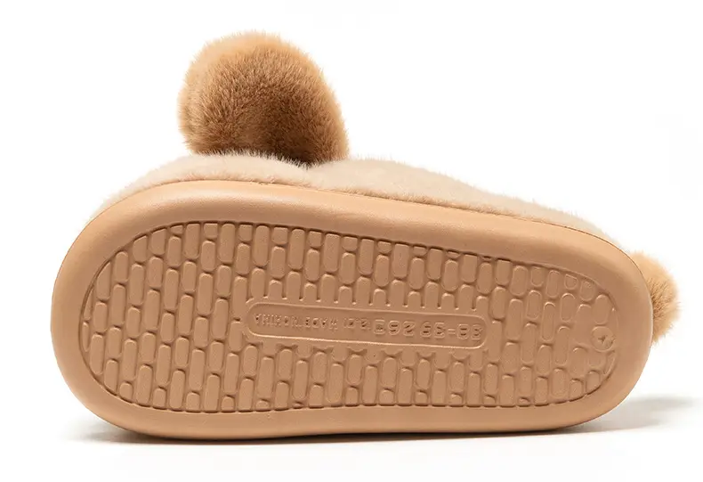 Girls Puppy Wool Slippers Winter Warm Non-Slip — feature 16