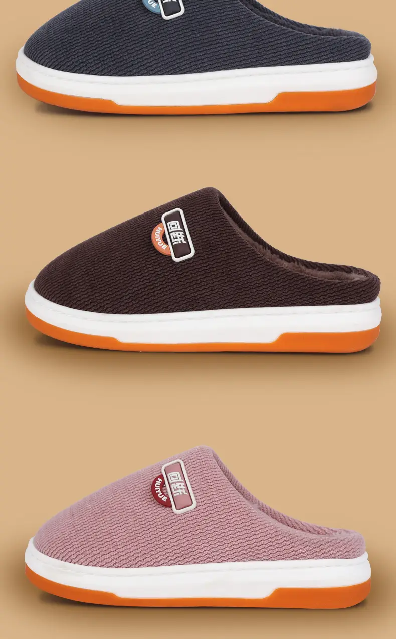 Women's Cotton Plush Slippers Winter Warm Non-Slip — feature 16