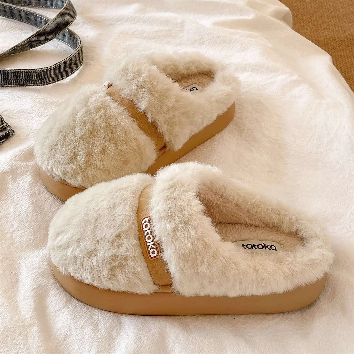 Women Winter Plush Cotton Slippers Autumn Warm Indoor Wear - Image 5