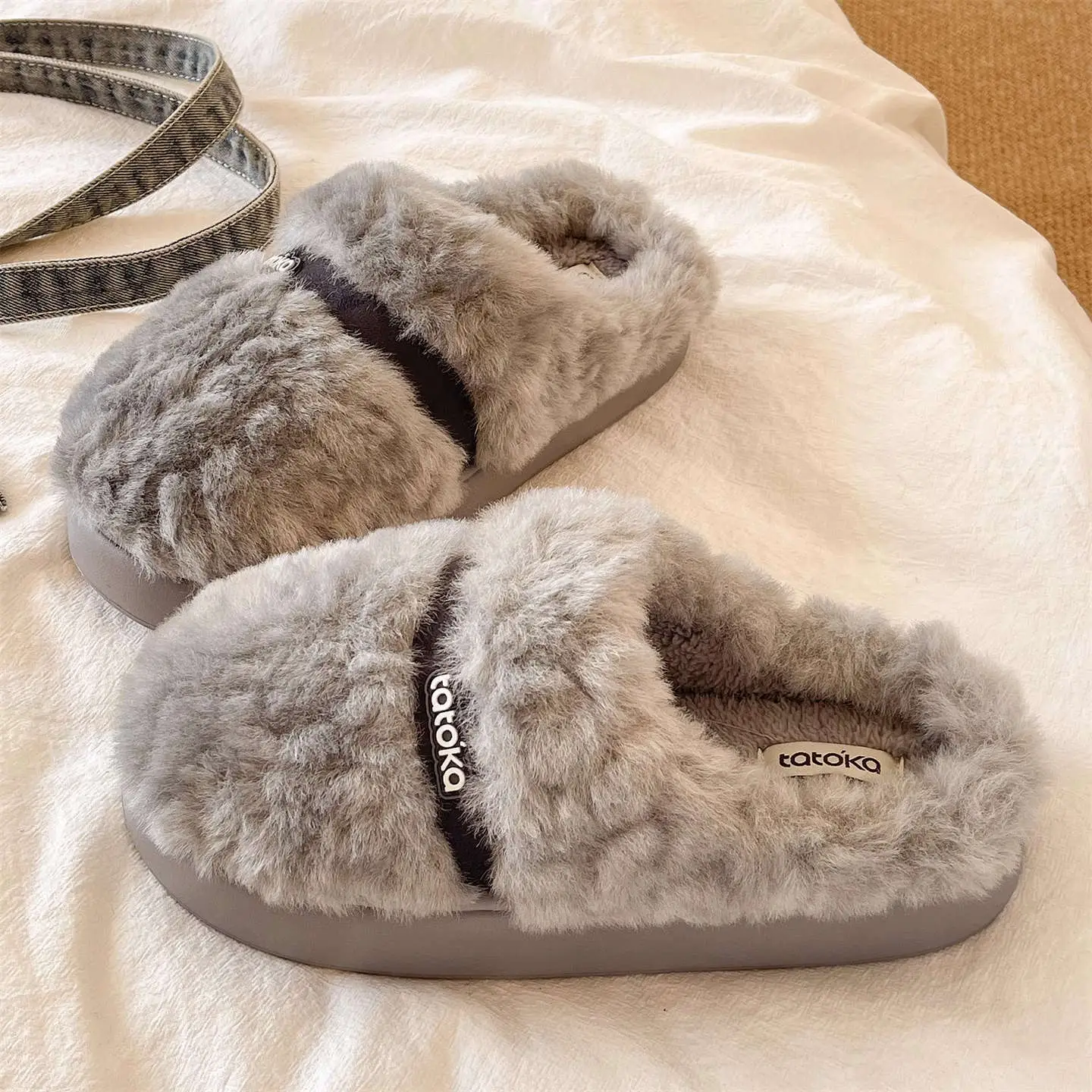 Women Winter Plush Cotton Slippers Autumn Warm Indoor Wear - Image 7
