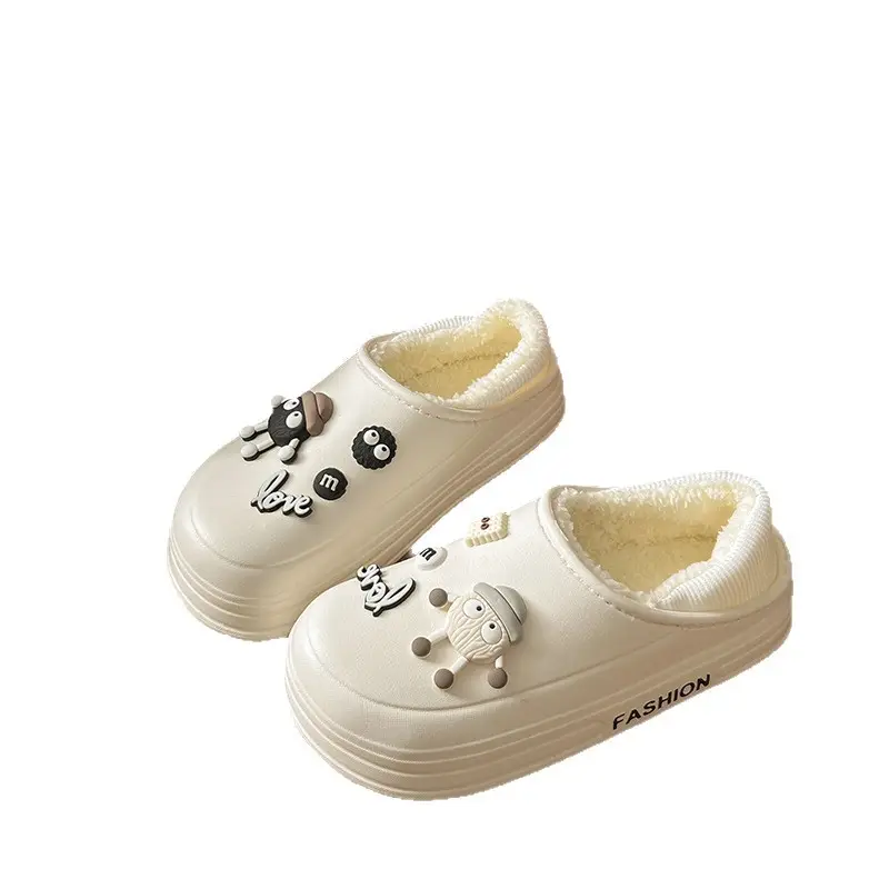 Women Winter Cotton Slippers with Stamps