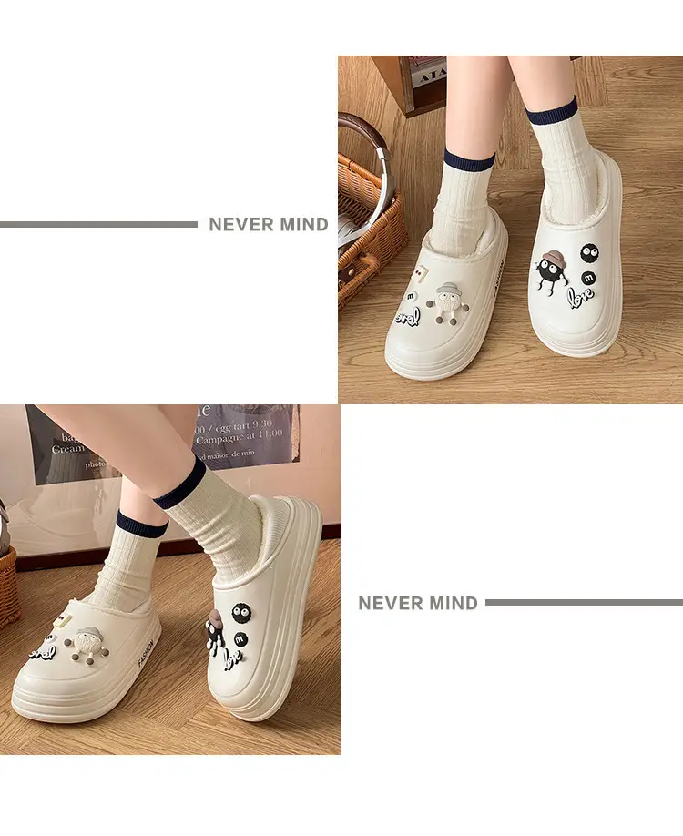 Women Winter Cotton Slippers with Stamps — feature 12