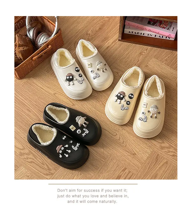 Women Winter Cotton Slippers with Stamps — feature 15
