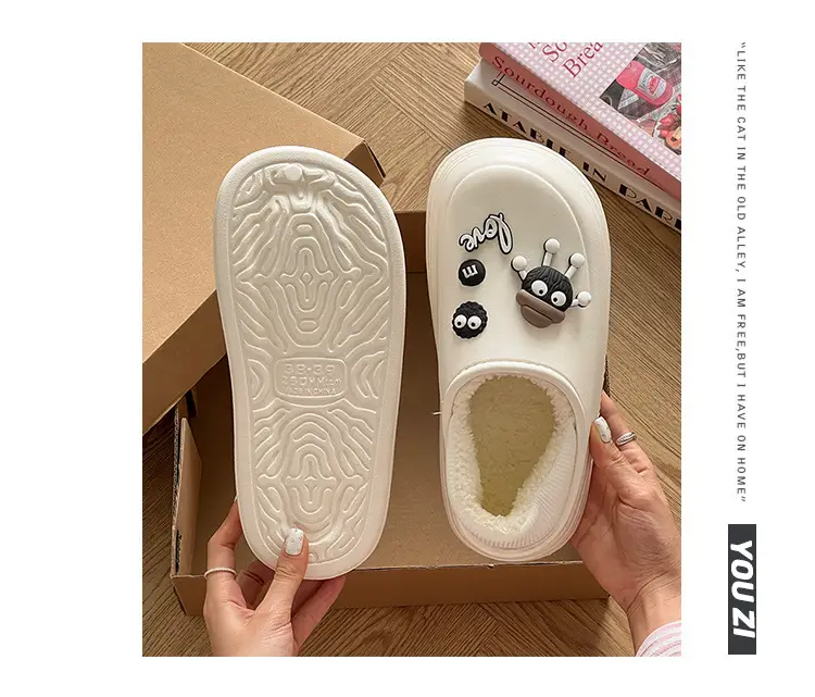 Women Winter Cotton Slippers with Stamps — feature 17