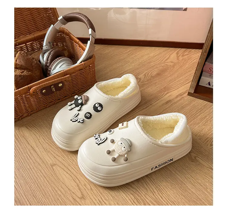 Women Winter Cotton Slippers with Stamps — feature 18