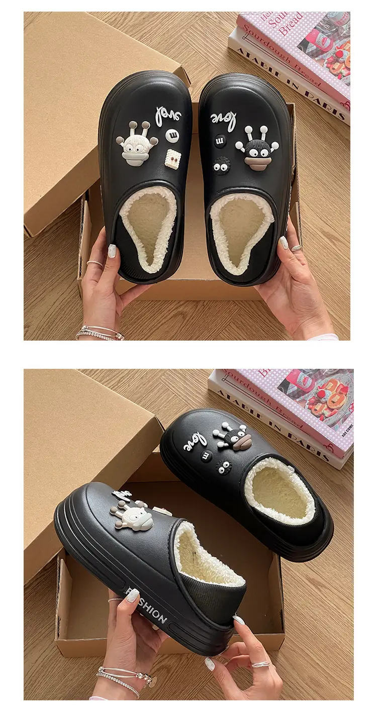 Women Winter Cotton Slippers with Stamps — feature 19
