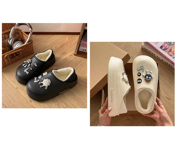 Women Winter Cotton Slippers with Stamps — feature 20