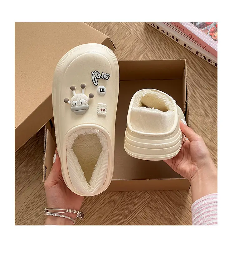 Women Winter Cotton Slippers with Stamps — feature 21