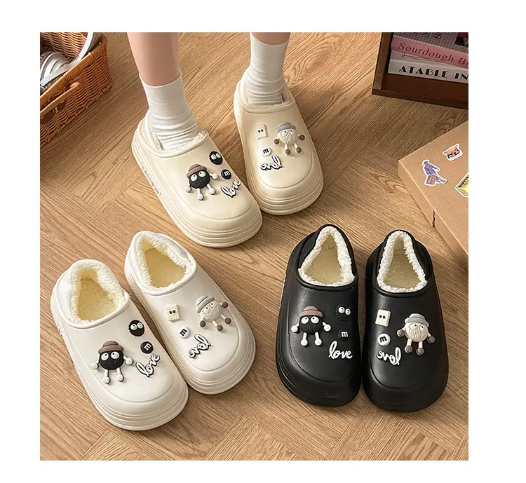 Women Winter Cotton Slippers with Stamps — feature 5