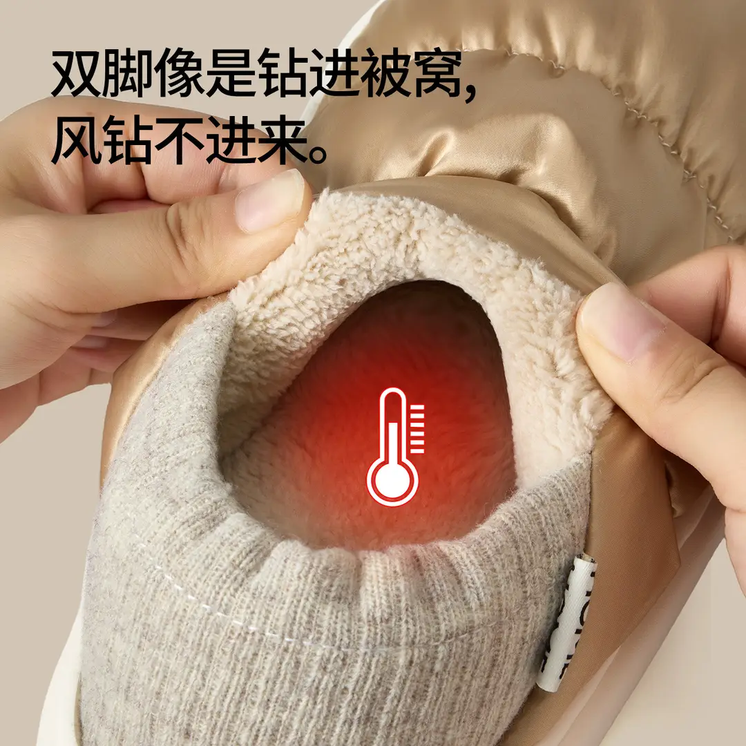 Cotton Slippers for Women Winter 2025 New Indoor Home Warm Antibacterial Cotton Shoes Comfortable Home Men Autumn and Winter