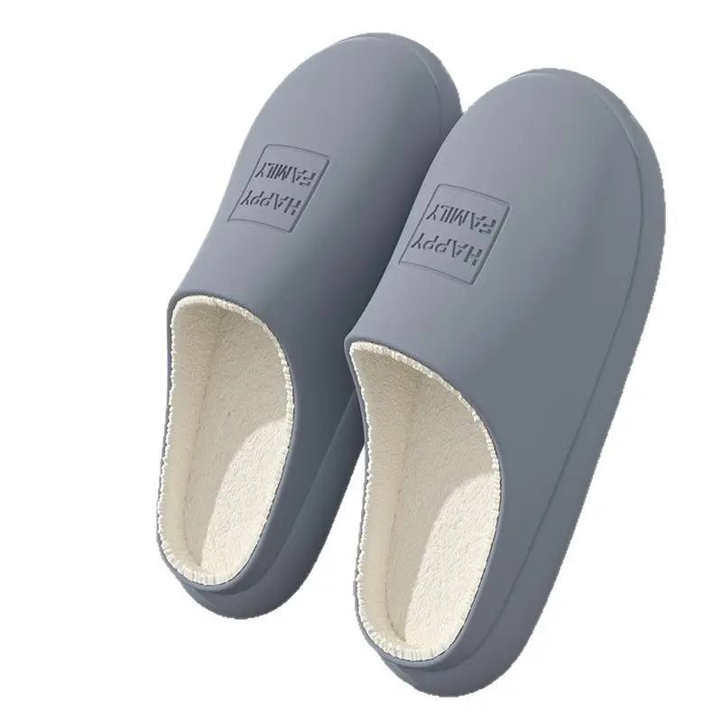 Pink Cotton Slippers for Men Women Autumn Winter Warm Thick Soles - Image 10